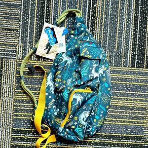 Kavu sling bag forest print NWT